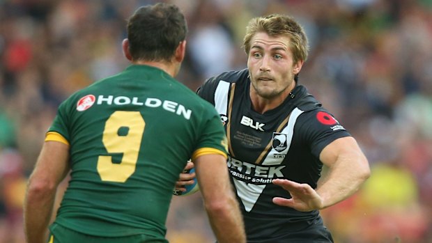 Get-out clause: Kieran Foran takes on Australia on Sunday.