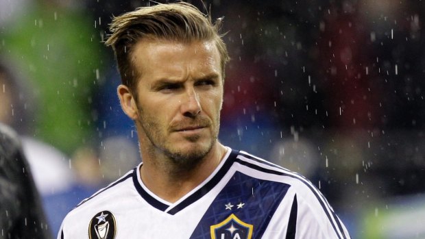 David Beckham in 2012 while playing for LA Galaxy. 