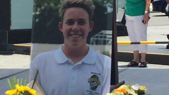 The gathering served as both a memorial and rally for Cole Miller, a week after he died.