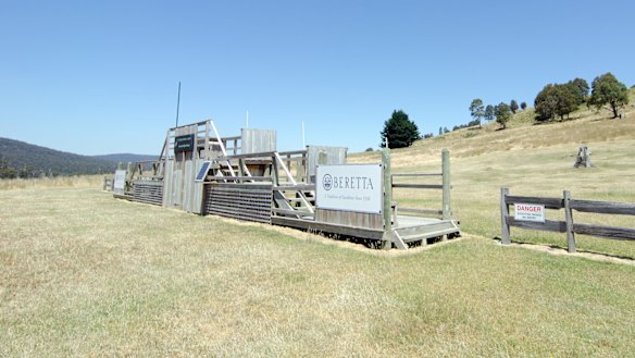 A real blast: The clay target shooting range at Currawong Lakes.