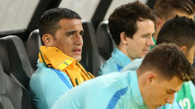 Tim Cahill will take the field for the Socceroos against Brazil after he spent the match against Saudi Arabia on the bench. 