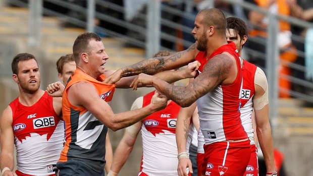 Clash: The Swans were forced to move their home final against the Giants from the SCG to ANZ in 2016.