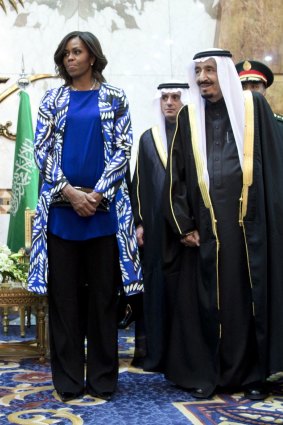Michelle Obama's choice of wardrobe grabbed the world's attention.