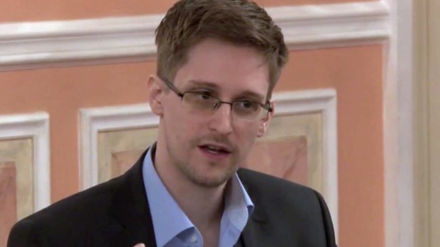 Former National Security Agency systems analyst Edward Snowden in Russia.