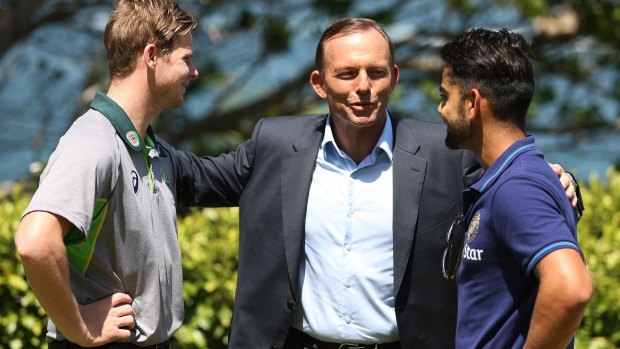 Sage words: Prime Minister Tony Abbott tells of his own on-field tactics.