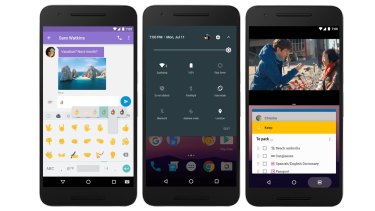 New emoji, new quick settings and a new split-screen mode feature in Android Nougat.