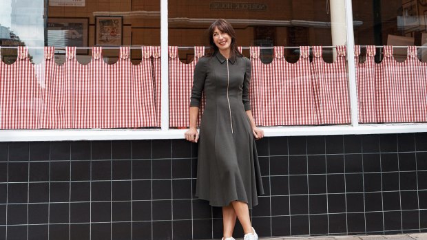 Samantha Cameron in a dress from her label Cefinn.