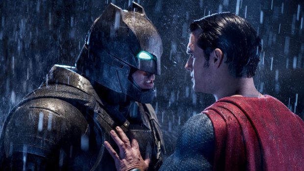 Massive opening around the world ... Ben Affleck and Henry Cavill in <i>Batman v Superman: Dawn of Justice</i>.