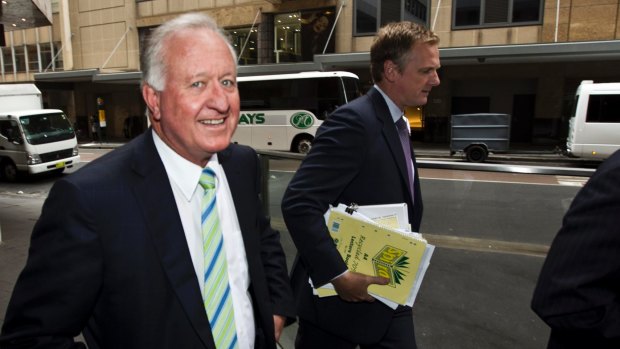 Brian Flannery arriving at an ICAC hearing in 2012.