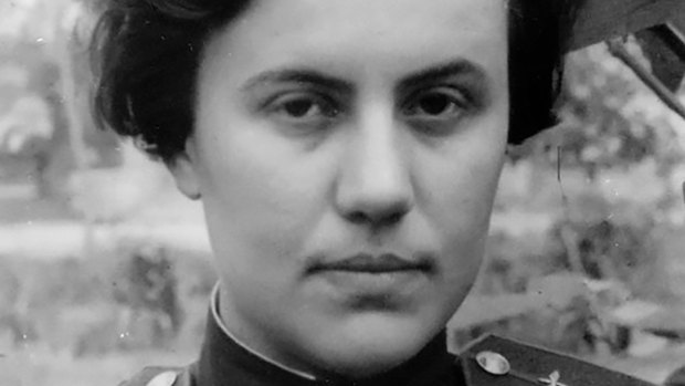 Irina Rabobolskaya, member of Soviet World War II flying corps known as the Night Witches.