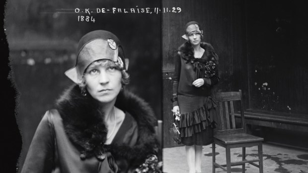 Suspect Olga Anderson (alias the Marchioness de Falaise), November 11, 1929. 