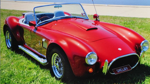 The red AC Cobra is one of only a small number of its kind in Australia.