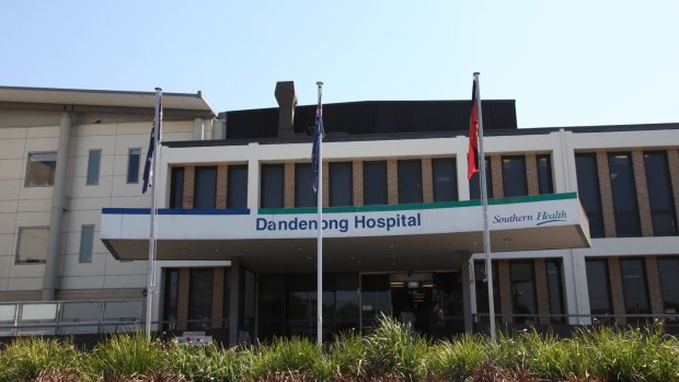 A man was assaulted outside Dandenong Hospital on Tuesday.