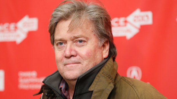 Stephen Bannon, head of Breitbart news, was named Trump's new campaign CEO in August.