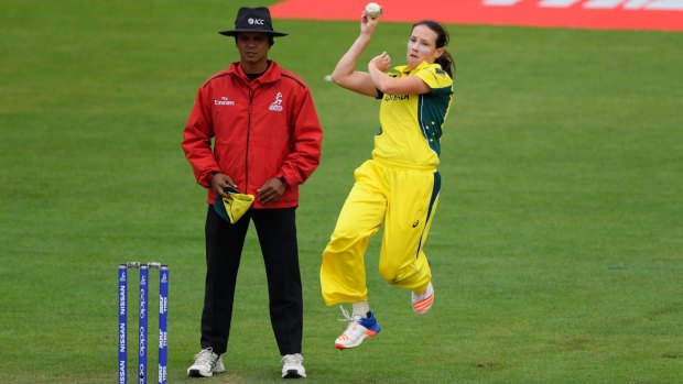 Australia bowler Megan Schutt has taken nine wickets at the World Cup.