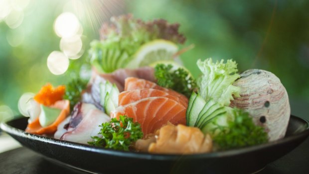 Succulent sashimi.
