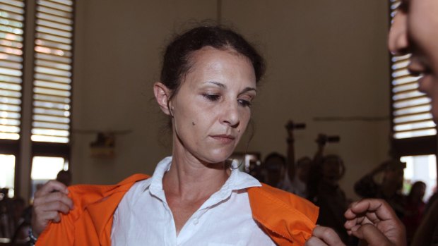 Sara Connor prepares for her verdict trial in Bali on Monday.