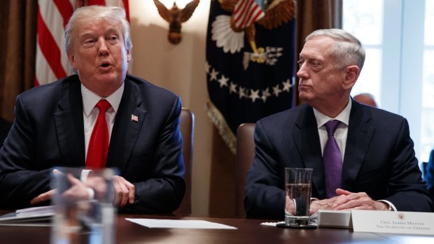 For Secretary of Defense Jim Mattis, the military planning serves to placate President Donald Trump. 