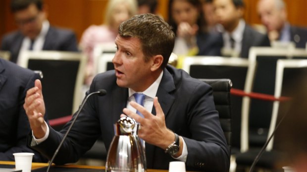 Mike Baird told the NSW parliamentary inquiry his office had contacted UBS boss Matthew Grounds.