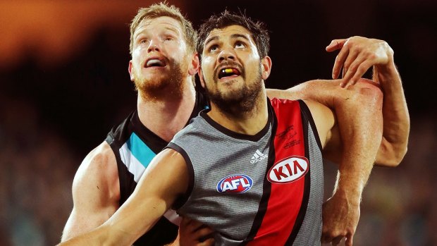 In other times: Paddy Ryder when he was playing for the Bombers in 2014.