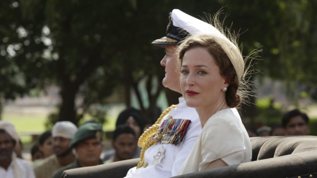 Gillian Anderson and Hugh Bonneville as Lord and Lady Mountbatten in Viceroy's House.