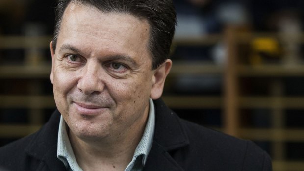 Aiming for the corporate bookmakers: Nick Xenophon.