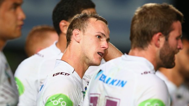 Job to do: Daly Cherry-Evans at training with his Manly teammates.