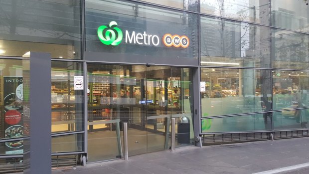The Woolworths Metro at Southern Cross Station, Melbourne.
