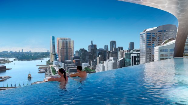 The $700 million Zhengtang Group investment into the Ribbon development in Darling Harbour, Sydney, is expected to be a hotel.
