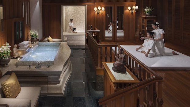 Mandarin Oriental's spa suite.