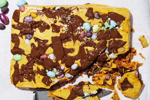 Easter egg honeycomb.