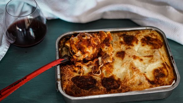 Sausage ragu lasagne.