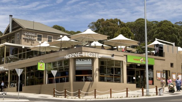 The Lorne Hotel in 2010, just after the Upham family purchased it.