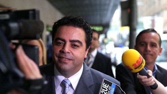 Former Labor powerbroker Joe Tripodi arriving at ICAC during the public hearings