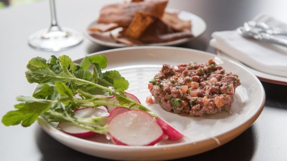 Wagyu kibbeh nayeh, which is like a Middle Eastern steak tartare.