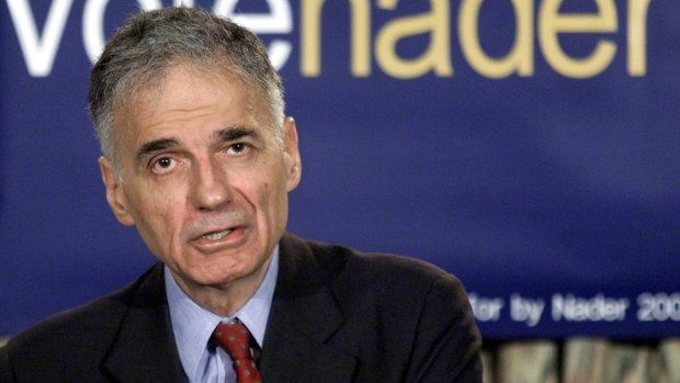 Consumer advocate, whistleblower and former political candidate Ralph Nader.