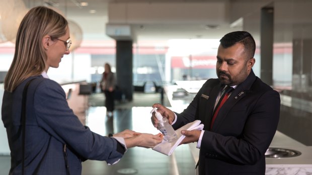 Some Qantas lounges will open on July 1 with new hygiene measures in place. 