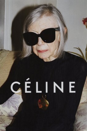 Joan Didion's photoshoot for Celine, in all her wrinkled glory.
