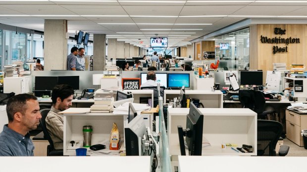 The newsroom of The Washington Post in Washington. 