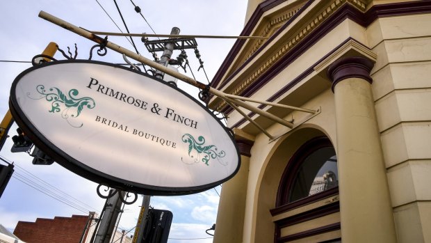 The Primrose and Finch bridal boutique sold wedding dresses for between $1800 and $5500.