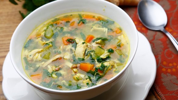 Arabella Forge's cold-busting chicken soup (see recipe below).