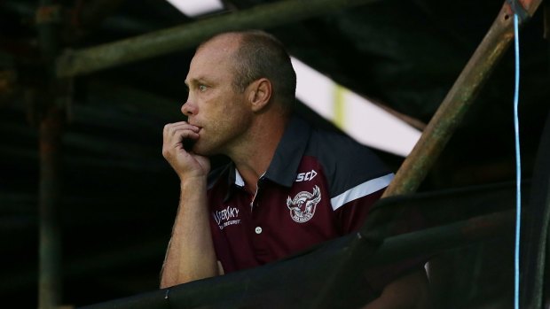 Under pressure: Manly's poor start has coach Geoff Toovey feeling the heat.