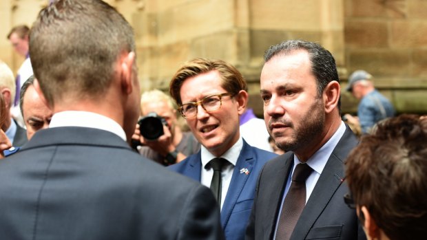 Service of Sorrow and Prayer for Paris held at St Andrew's Cathedral , Sydney.
Pictured is French Ambassador to Australia Christophe Lecourtier after the service.
15th November 2015.
