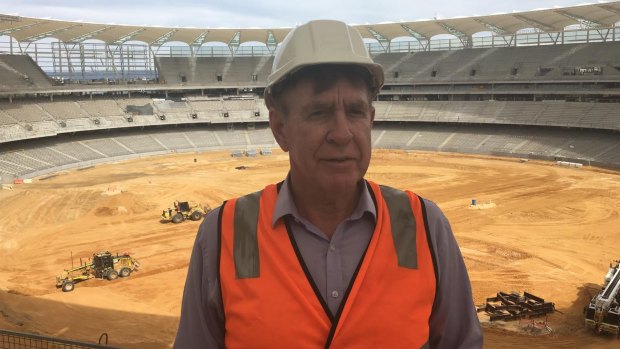 Department of Sport and Recreation director general Ron Alexander at the new Perth Stadium
