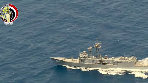 An Egyptian ship searches in the Mediterranean Sea for the missing EgyptAir flight 804, which crashed after disappearing from radar on Thursday.