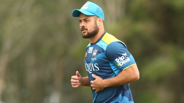 Recovery: Hayne suffered nerve damage in his ankle against the Storm, but is set to front up for the Titans this weekend.