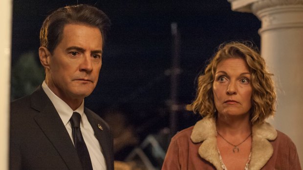 Sheryl Lee and Kyle MacLachlan in the final episode of Twin Peaks.