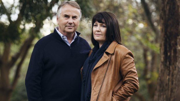 Ralph Kelly with his wife Kathy Kelly, parents of Thomas Kelly, who died in Kings Cross, the victim of a king hit/coward punch in 2012.