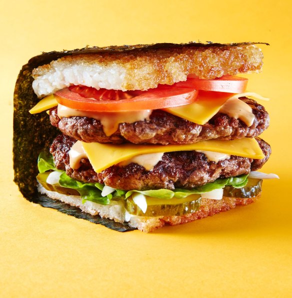 Gojima's double 'cheeseburger'.