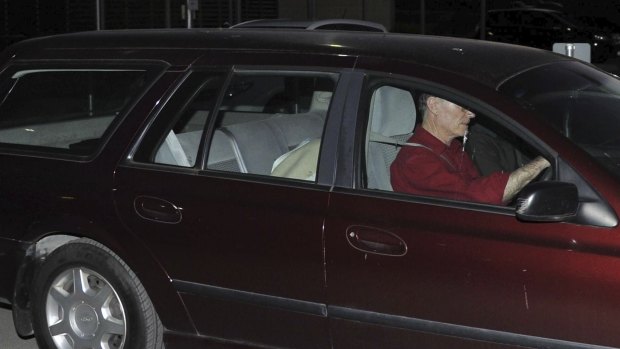 Released: David Eastman is driven from jail in August 2014 after his conviction was quashed.